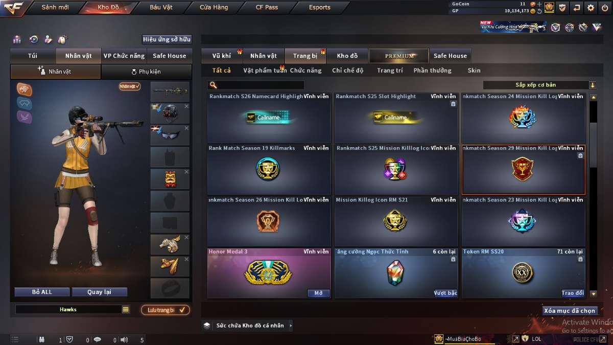 shop acc cf uy tin gia re